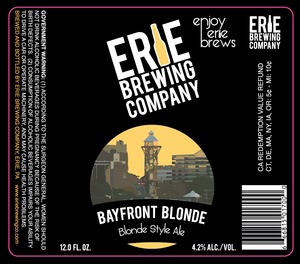 Erie Brewing Company Bayfront Blonde