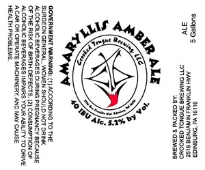 Crooked Tongue Brewing LLC Amaryllis Amber Ale February 2015