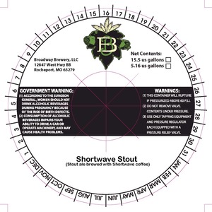 Broadway Brewery Shortwave Stout