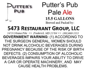 Putter's Pub Pale Ale February 2015