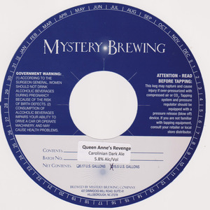 Mystery Brewing Company Queen Anne's Revenge February 2015