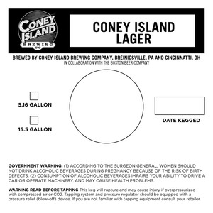 Coney Island Coney Island Lager February 2015