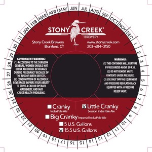 Stony Creek Brewery Little Cranky