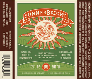 Breckenridge Brewery Summer Bright
