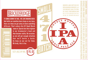 Breckenridge Brewery 471 IPA