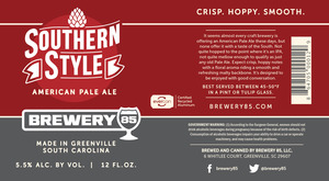 Sotuhern Style American Pale Ale February 2015