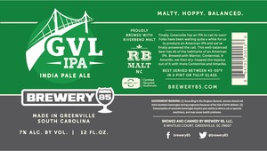 Gvl India Pale Ale February 2015