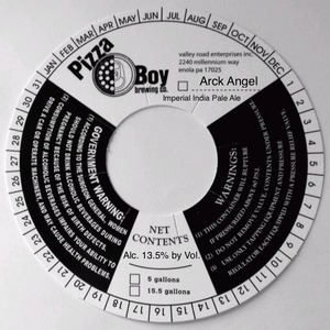 Pizza Boy Brewing Co. Arck Angel February 2015