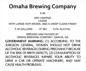 Omaha Brewing Company 5.56