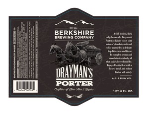 Berkshire Brewing Company Drayman's Porter February 2015
