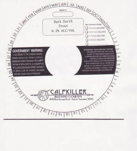 Calfkiller Brewing Company Dark Earth Stout February 2015