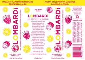 Lombardi Red Raspberry Lemonade February 2015
