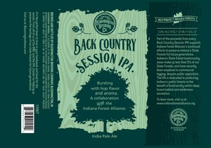 Bloomington Brewing Company Backcountry Session IPA February 2015
