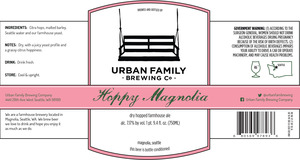 Urban Family Brewing Co Hoppy Magnolia February 2015