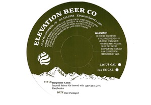 Elevation Beer Co Raspberry Gulch