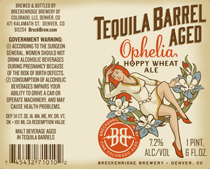 Breckenridge Brewery Tequila Barrel Aged Ophelia Hoppy Wheat