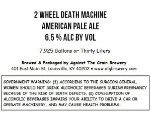 Against The Grain Brewery 2 Wheel Death Machine
