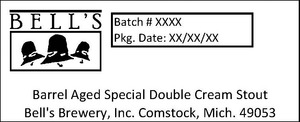 Bell's Barrel Aged Special Double Cream Stout March 2015