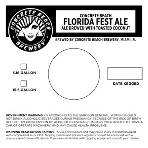 Concrete Beach Florida Fest Ale March 2015