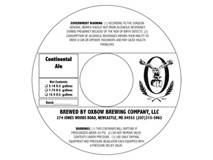 Oxbow Brewing Company Continental Ale March 2015