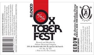 Oxbow Brewing Company Blended Oxtoberfest March 2015