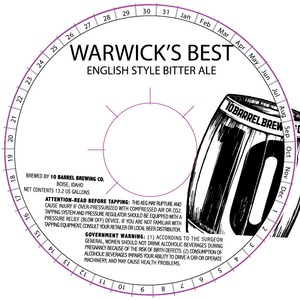 10 Barrel Brewing Co. Warwick's Best March 2015