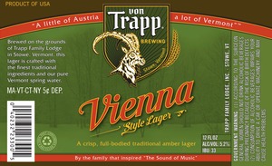 Von Trapp Brewing Vienna Style March 2015