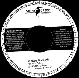 Stony Creek Brewery Nitro Black Ale