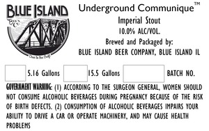 Blue Island Beer Company Underground Communique