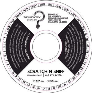 The Unknown Brewing Company Scratch N Sniff March 2015