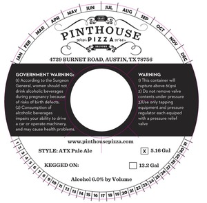 Pinthouse Pizza Craft Brewpub Atx Pale Ale