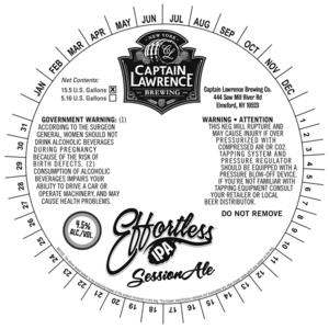 Captain Lawrence Brewing Co Effortless