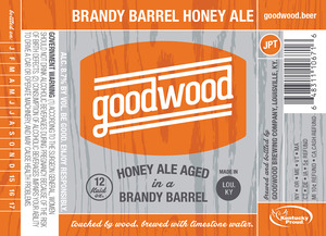 Brandy Barrel Honey Ale April 2015