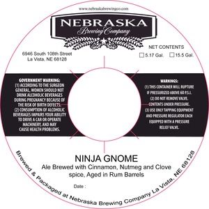 Nebraska Brewing Company Ninja Gnome April 2015