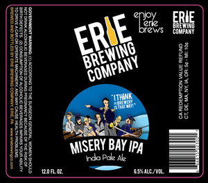 Erie Brewing Company Misery Bay IPA