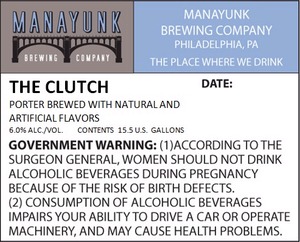 Manayunk Brewing Company The Clutch March 2015
