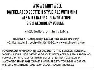Against The Grain Brewery Atg We Mint Well