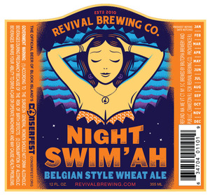 Revival Brewing Co. Night Swim'ah Belgian Style Wheat Ale April 2015