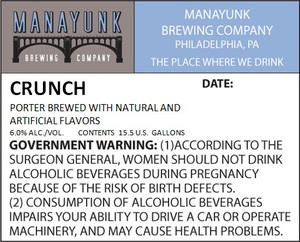 Manayunk Brewing Company Crunch