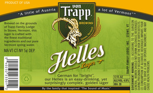 Von Trapp Brewing Helles March 2015