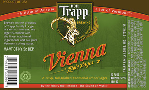 Von Trapp Brewing Vienna Style March 2015