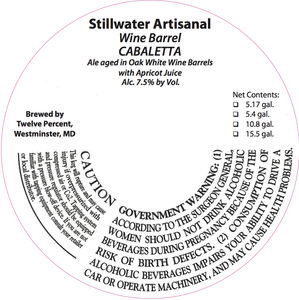 Stillwater Artisanal Wine Barrel Cabaletta