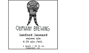 Oliphant Brewing Lenford Leonard April 2015