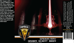 Empirical Brewery Gamma-ray Ginger Wheat June 2015