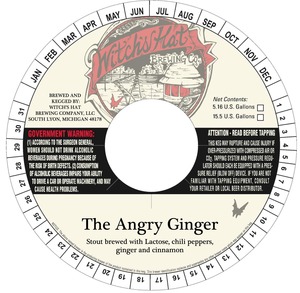 Witch's Hat Brewing Company, LLC The Angry Ginger April 2015