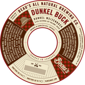 Beau's Natural Brewing Co Dunkel Buck May 2015