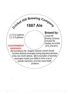 Cricket Hill Brewing Company 1887 Ale