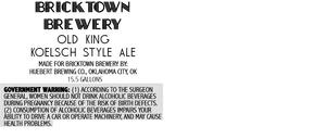 Bricktown Brewery Old King Koelsch Style Ale April 2015