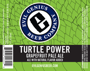 Evil Genius Beer Company Turtle Power April 2015