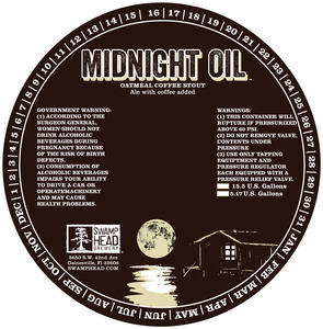 Swamp Head Brewery Midnight Oil April 2015